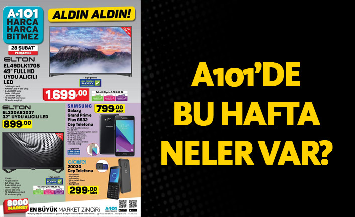 A101 28 Şubat Aktüel ürünler A101’de bu hafta neler var?