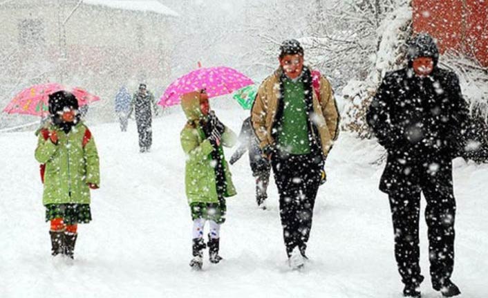 Rize'de eğitime kar tatili