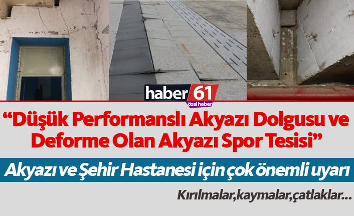 Düşük Performanslı Akyazı Dolgusu Ve Deforme Olan Akyazı Spor Tesisi