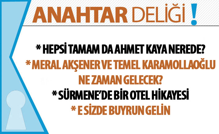 Anahtar Deliği 05.03.2019