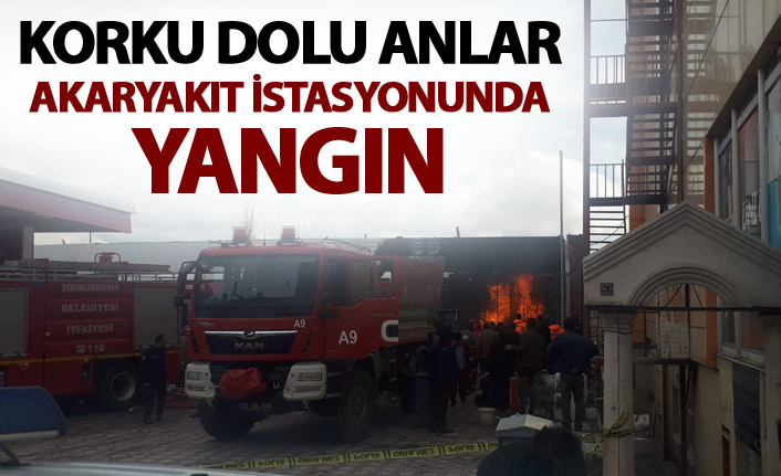 Korku dolu anlar - Akaryakıt istasyonunda yangın