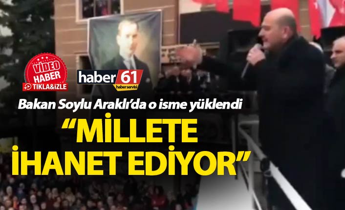 Süleyman Soylu Araklı'da konuştu