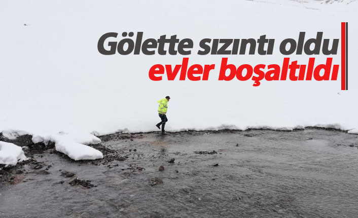 Göletteki sızıntı evleri boşalttırdı