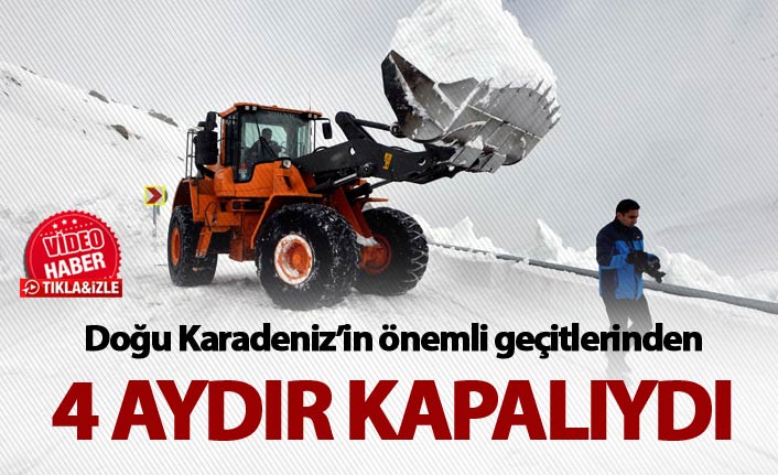 Doğu Karadeniz'in önemli geçitlerinden - 4 Aydır kapalıydı