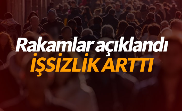 Rakamlar açıklandı! İşsizlik arttı