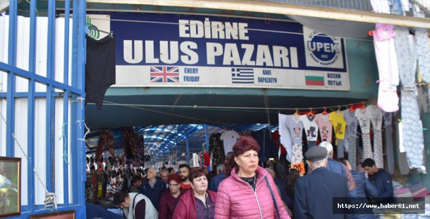 Edirne'ye Balkanlardan alışveriş akını