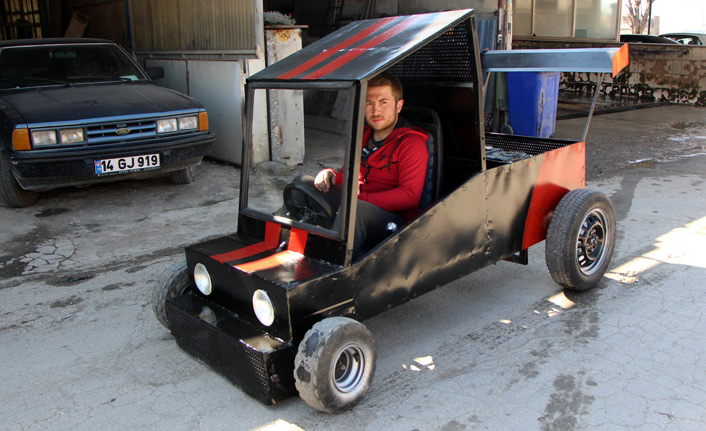 Hayalini kurduğu otomobili yaparak gerçekleştirdi