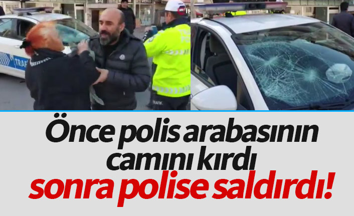 Uygulama yapan trafik polislerine saldırdı