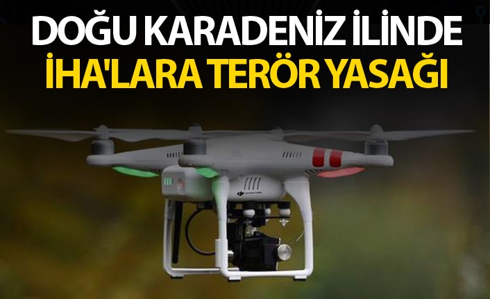 Doğu Karadeniz ilinde İHA'lara terör yasağı