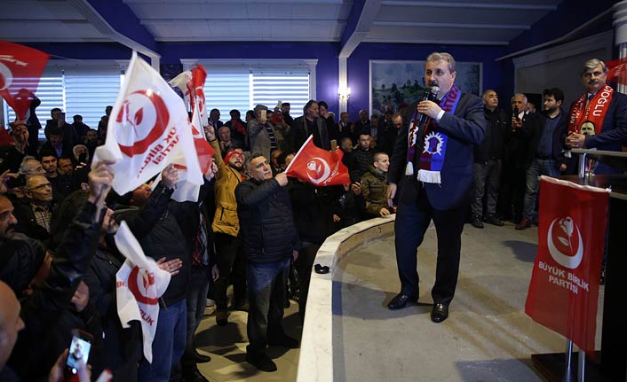 BBP Genel Başkanı Mustafa Destici, Trabzon'da