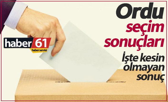 Ordu seçim sonuçları / Ordu yeni belediye başkanı kim oldu?