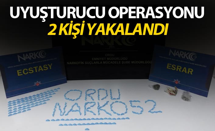 Ordu'da uyuşturucu operasyonu! İl dışından getirmişler