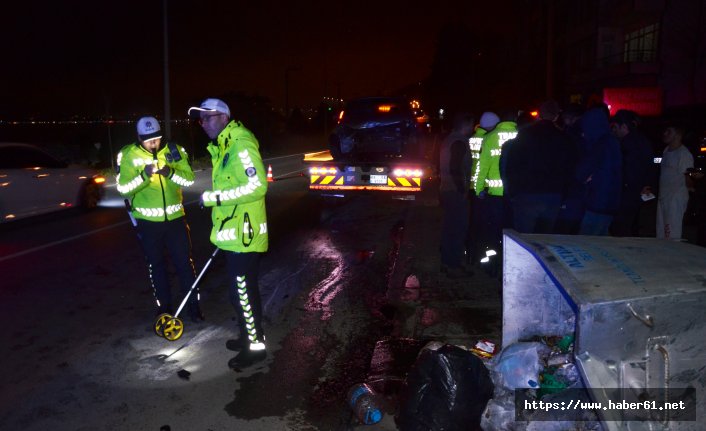 Konrolden çıktı önüne gelene çarptı