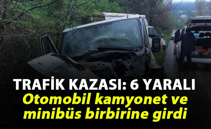 Trafik kazası: 6 yaralı