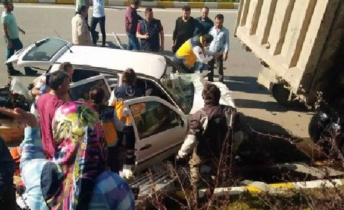 Giresun'da trafik kazası meydana geldi!