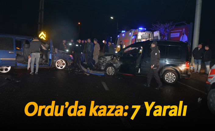 Ordu'da kaza: 7 Yaralı