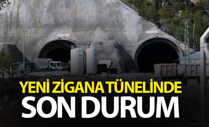 Yeni Zigana Tünelinde son durum - Yüzde 60...