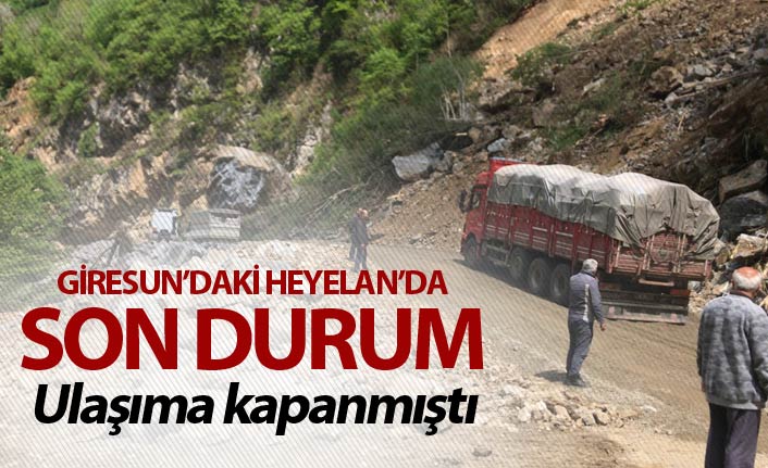 Giresun'daki heyelanda son durum