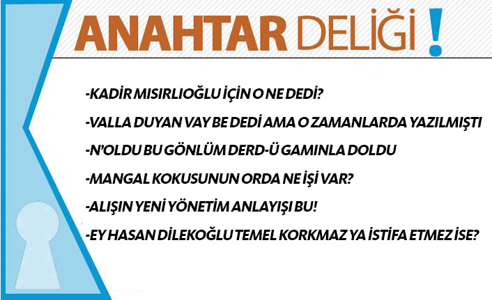 Anahtar Deliği 6.05.2019