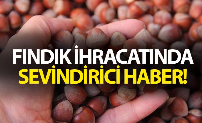 Fındık ihracatında sevindirici haber!