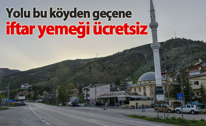 Gümüşhane'de bu yoldan geçene ücretsiz iftar yemeği