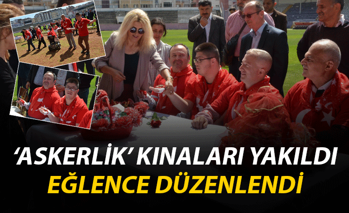 Engelli bireylere 'askerlik' kınası yakıldı