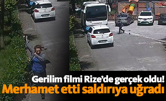 Gerilim filmi Rize'de gerçek oldu!