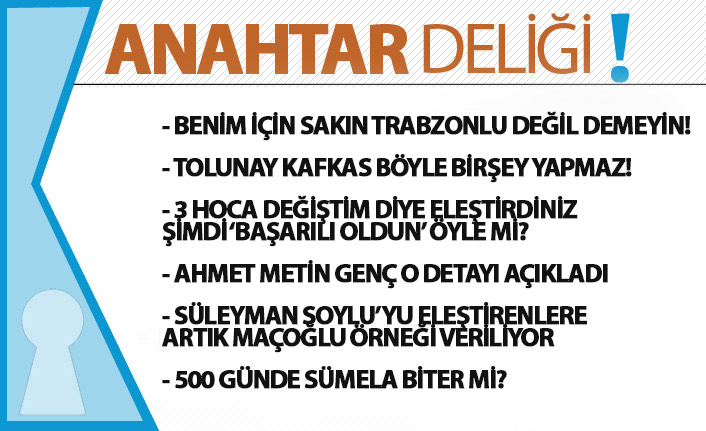 Anahtar Deliği 24.05.2019