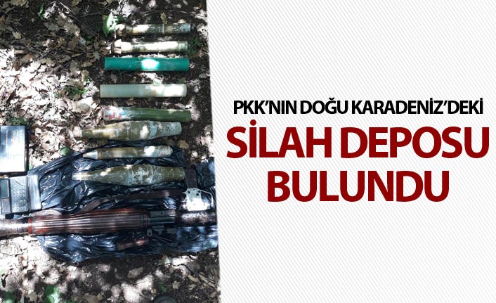 Gümüşhane'de terör örgütü PKK'ya ait silah deposu bulundu