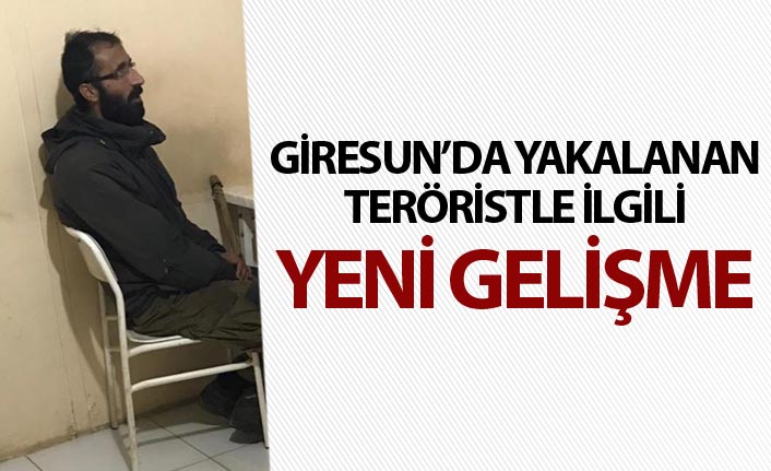 Giresun’da yakalanan teröristle ilgili yeni gelişme