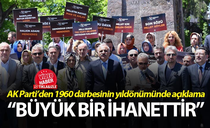 AK Parti’den 1960 darbesinin yıldönümünde açıklama