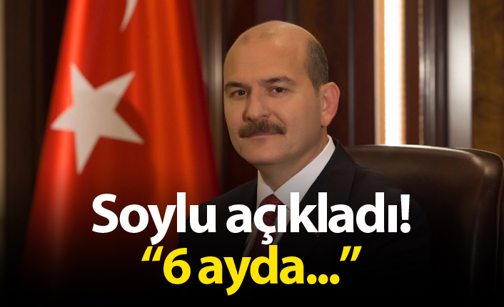 Soylu açıkladı! "6 ayda..."