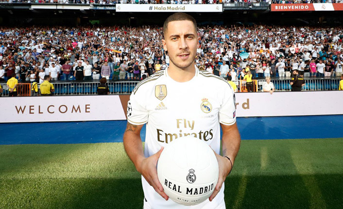 Hazard resmen Madrid'de!