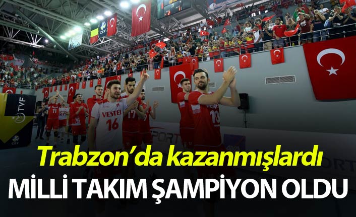 A Milli Erkek Voleybol Takımı şampiyon oldu