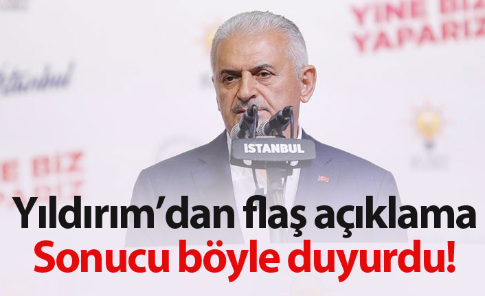 Binali Yıldırım'dan flaş açıklama: İmamoğlu'nu tebrik ediyorum