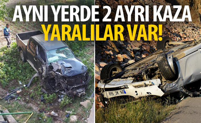 Gümüşhane'de trafik kazaları! Yaralılar var!