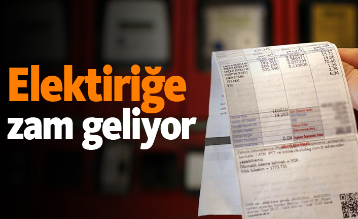 Elektriğe zam geliyor!