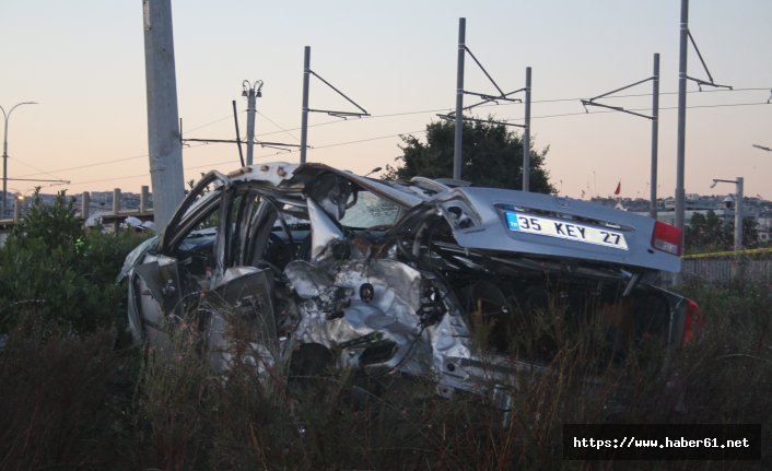 Feci trafik kazası! Metrelerce uçtu