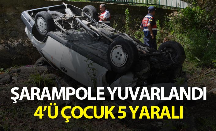 Giresun'da trafik kazası: 5 Yaralı