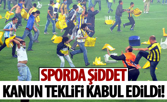 Sporda şiddet kanun teklifi TBMM'de kabul edildi