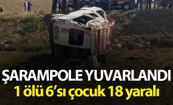 Gümüşhane'de minibüs şarampole yuvarlandı - 1 kişi öldü, 6’sı çocuk 18 kişi yaralandı