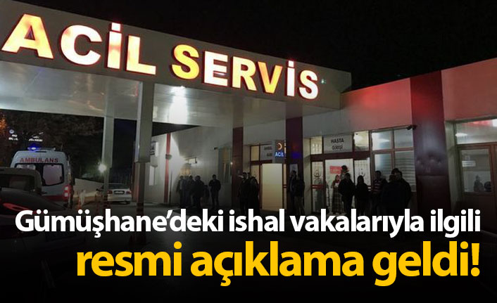 Gümüşhane’deki ishal vakalarıyla ilgili resmi açıklama geldi