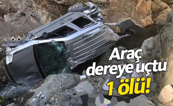 Gümüşhane'de araç dereye uçtu!