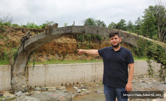 Rize’de kemer köprüler bir bir tahrip oluyor