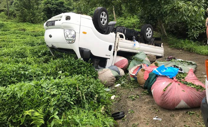 Rize’de trafik kazası: 8 yaralı