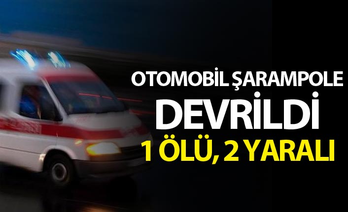 Rize'de otomobil şarampole devrildi: 1 ölü, 2 yaralı