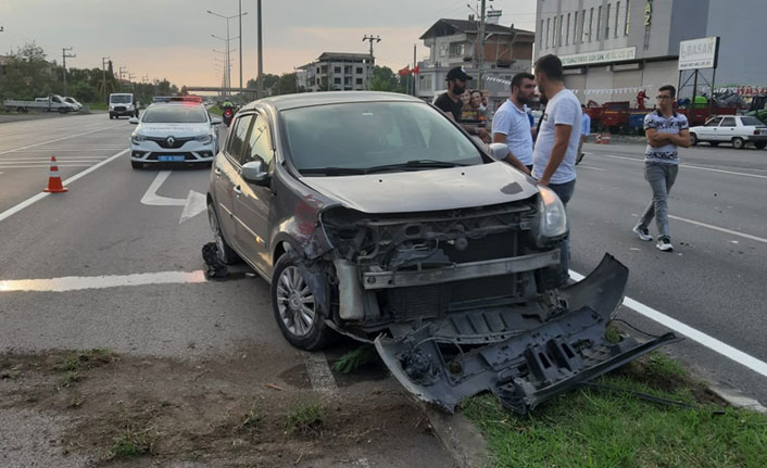 Samsun’da trafik kazası: 2 yaralı