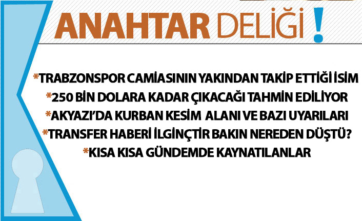 Anahtar Deliği 23.07.2019