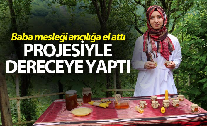 Baba mesleği arıcılığa el attı, projesiyle dereceye yaptı