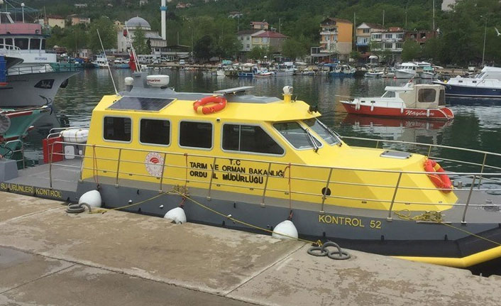 Ordu’da su ürünleri kontrol gemisi denetime başladı